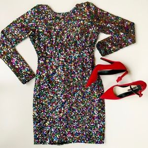 confetti sequin dress